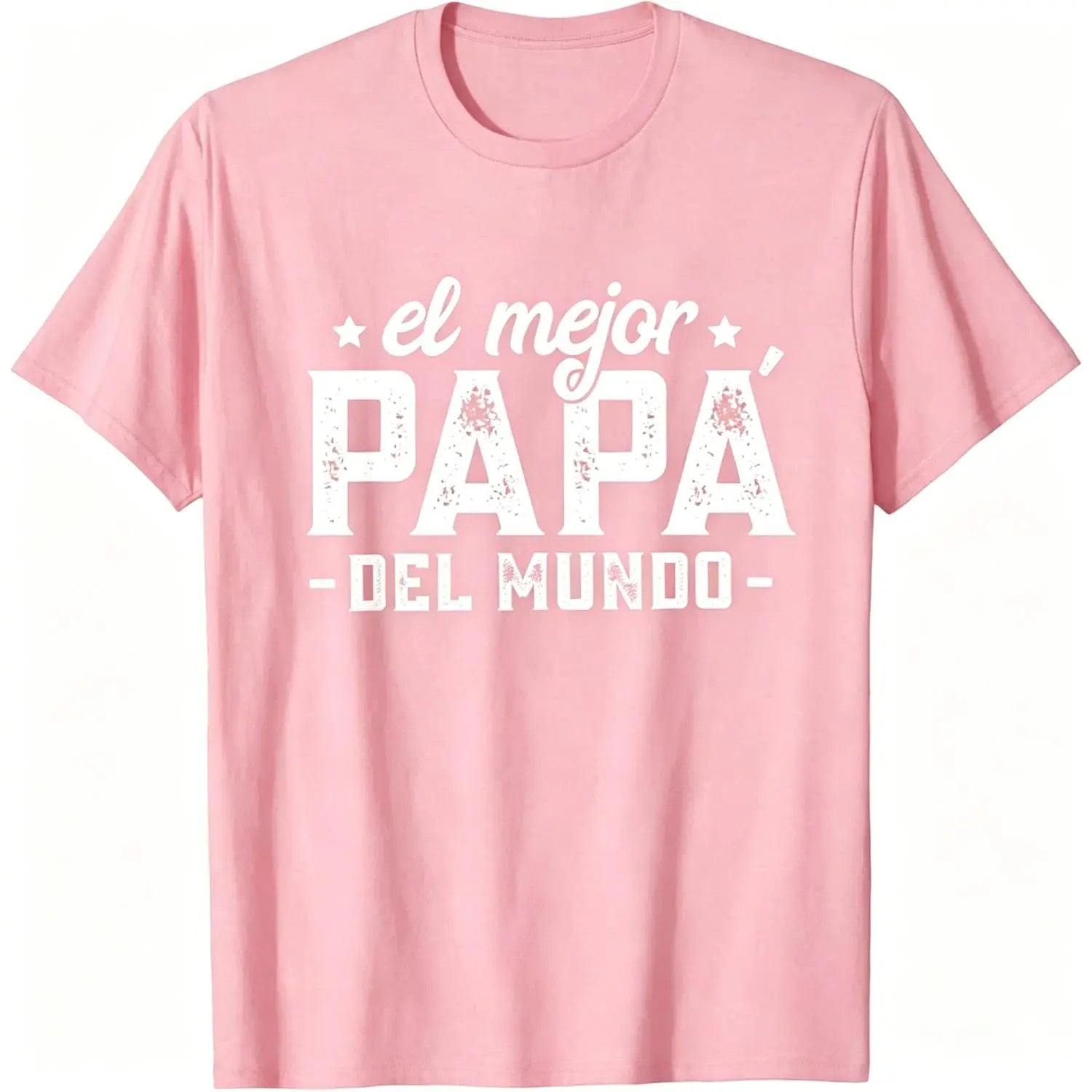 100% Cotton El Mejor Papá Del Mundo, Dia Del Padre Regalo Spanish Dad T-Shirt Summerwins