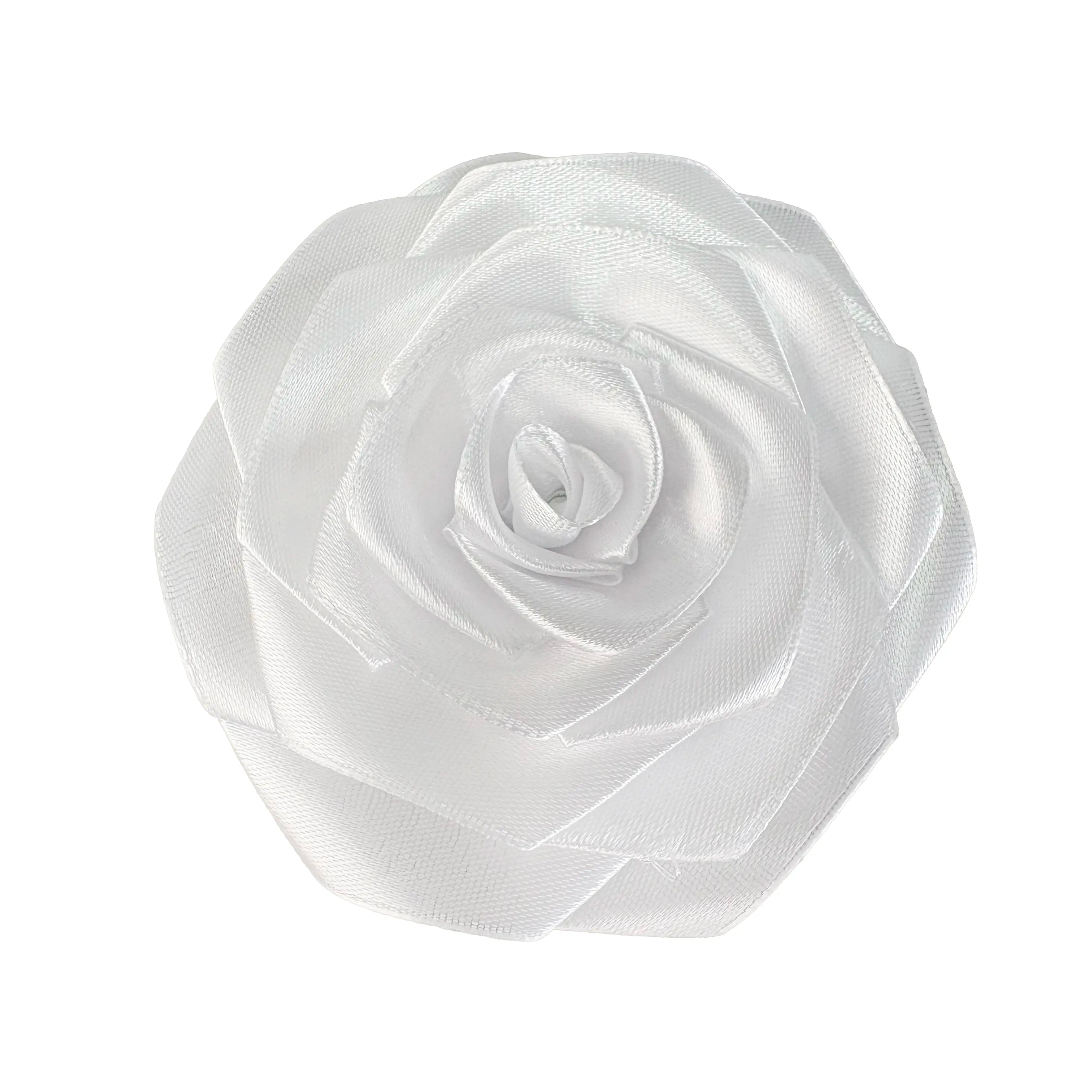 12/24/48Pcs Finished Satin Ribbon Roses for DIY Eternal Roses, Rose Bouquet for DIY Decor，Ramos Eternal Flower Bouquet, Long-Lasting Flowers, Suitable for Weddings, Anniversarie