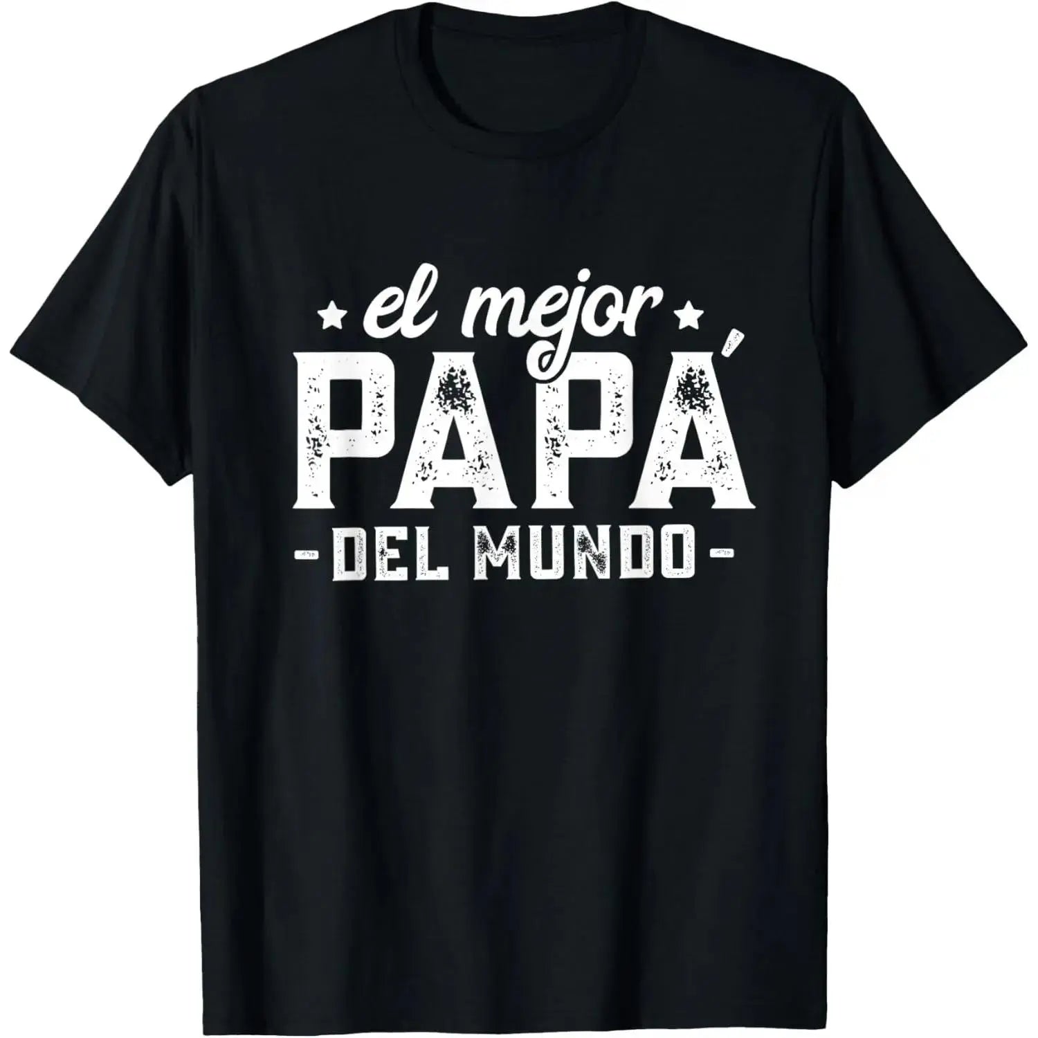 100% Cotton El Mejor Papá Del Mundo, Dia Del Padre Regalo Spanish Dad T-Shirt Summerwins