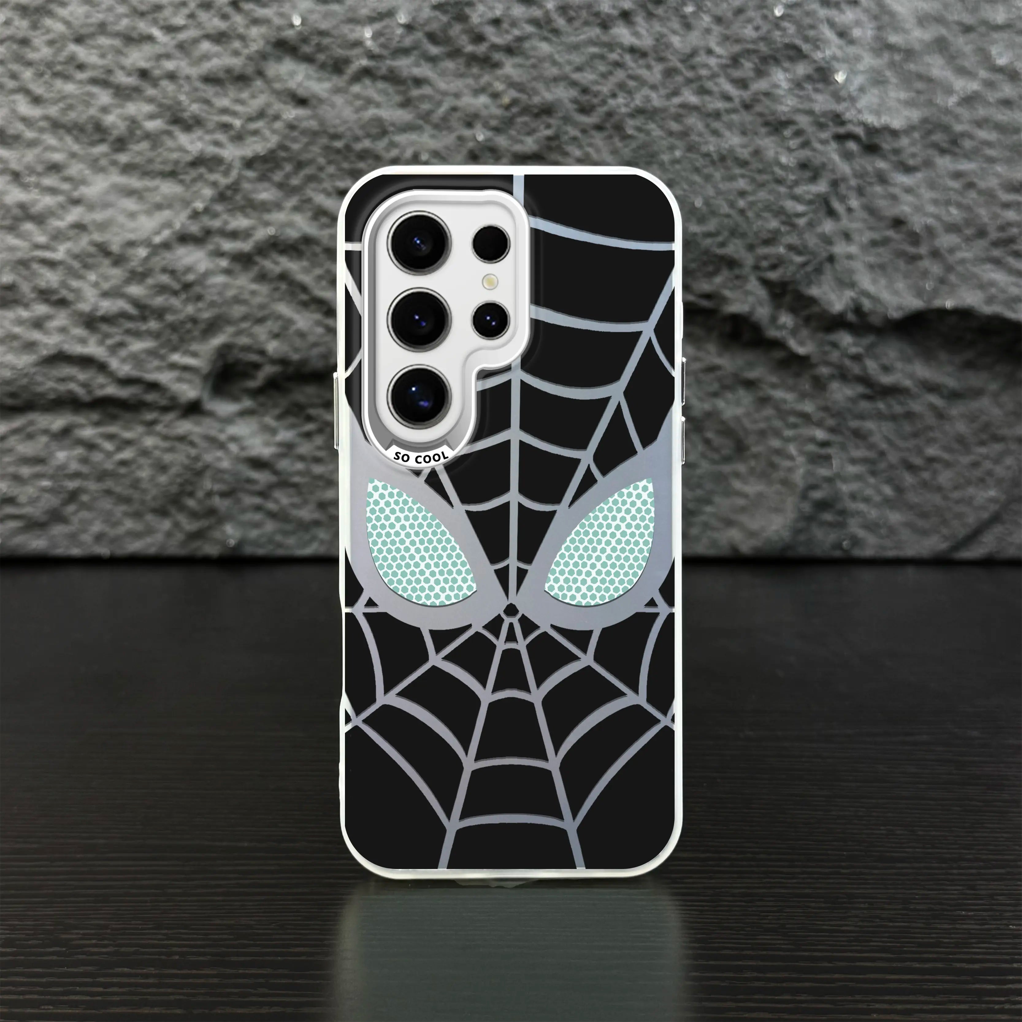 Classic Grid Pattern IMD Laser Phone Case, Military Grade anti Drop, Suitable for Samsung Galaxy S26 Ultra S25 Ultra S24 S23 S22&Iphone Series Cool Phone Case - ZQ149