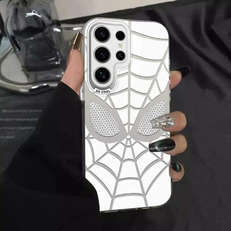 Classic Grid Pattern IMD Laser Phone Case, Military Grade anti Drop, Suitable for Samsung Galaxy S26 Ultra S25 Ultra S24 S23 S22&Iphone Series Cool Phone Case - ZQ149
