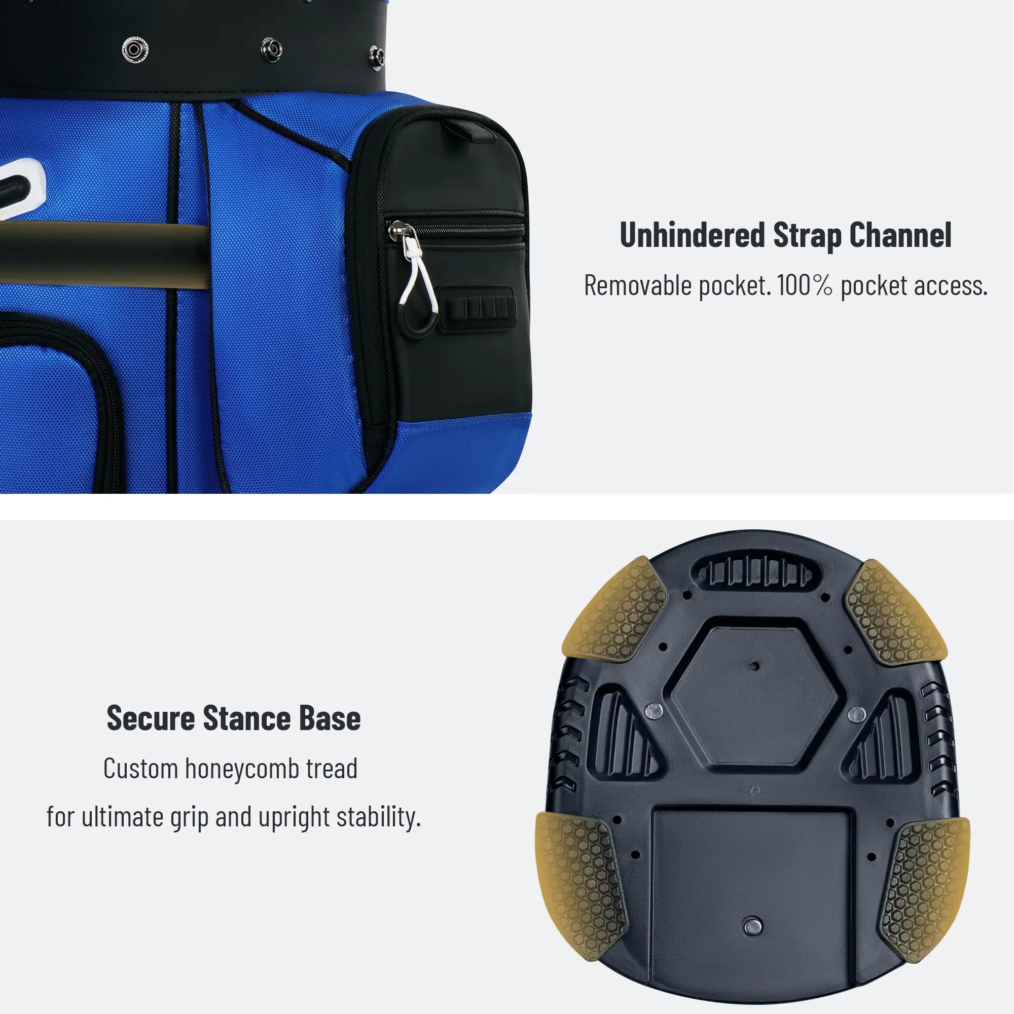 Unihimal Hive Vault Golf Cart Bag 14-Way, Premium Full Length Golf Bag for Men with Magnetic Leather Pocket, Handles and Rain Cover