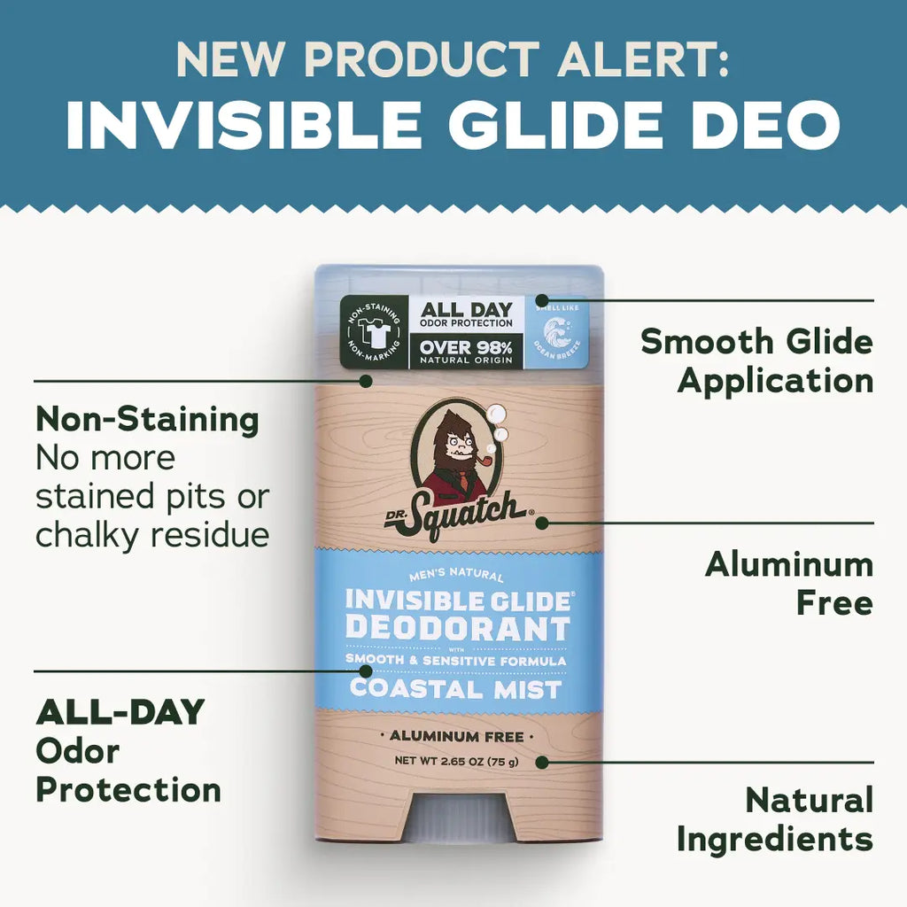 Dr. Squatch Glide & Go Set - Deodorant Flask - Gifts for Men