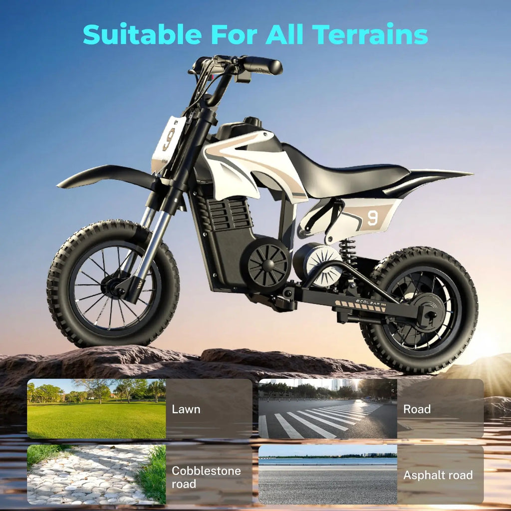 ECOLEAP K1 Kids Electric Bike 36V ,16MPH Fast Speed 14 Mile Long-Range,700W Peak 3-Speed Modes Electric Bike for Kids Ages 3-10