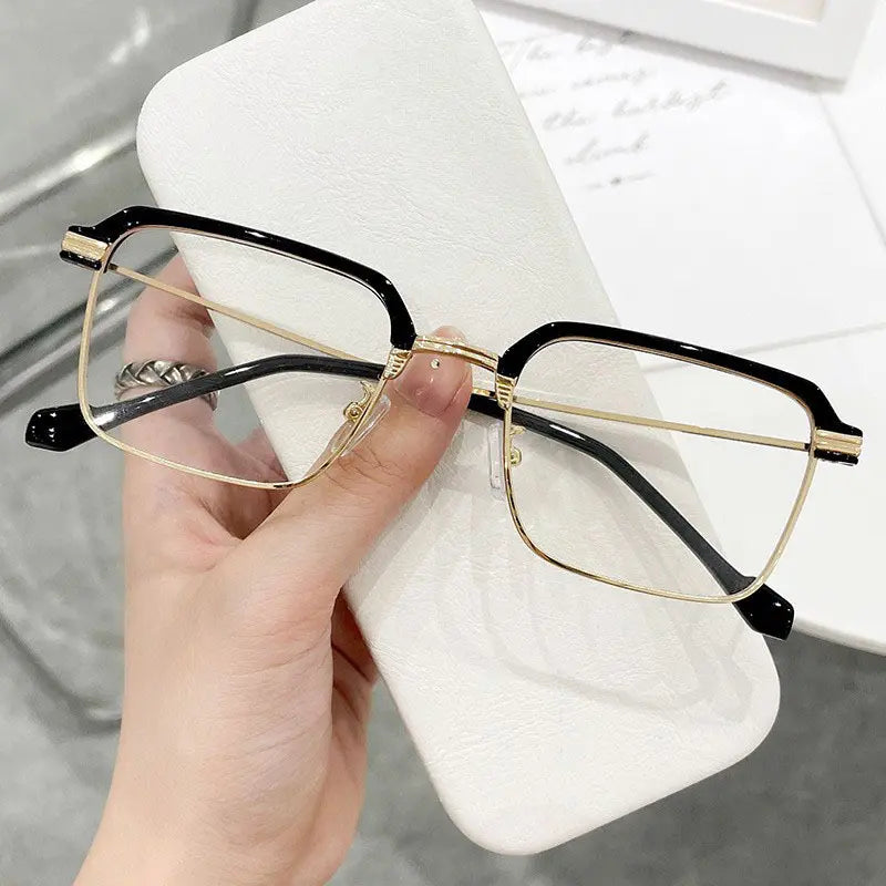 Photochromic Reading Glasses +1.00, anti Blue Light Readers with UV Protection, Black Gold Lightweight Eyeglasses for Men Women, Work Travel Everyday Wear, Summervibes