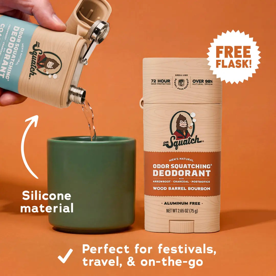 Dr. Squatch Glide & Go Set - Deodorant Flask - Gifts for Men
