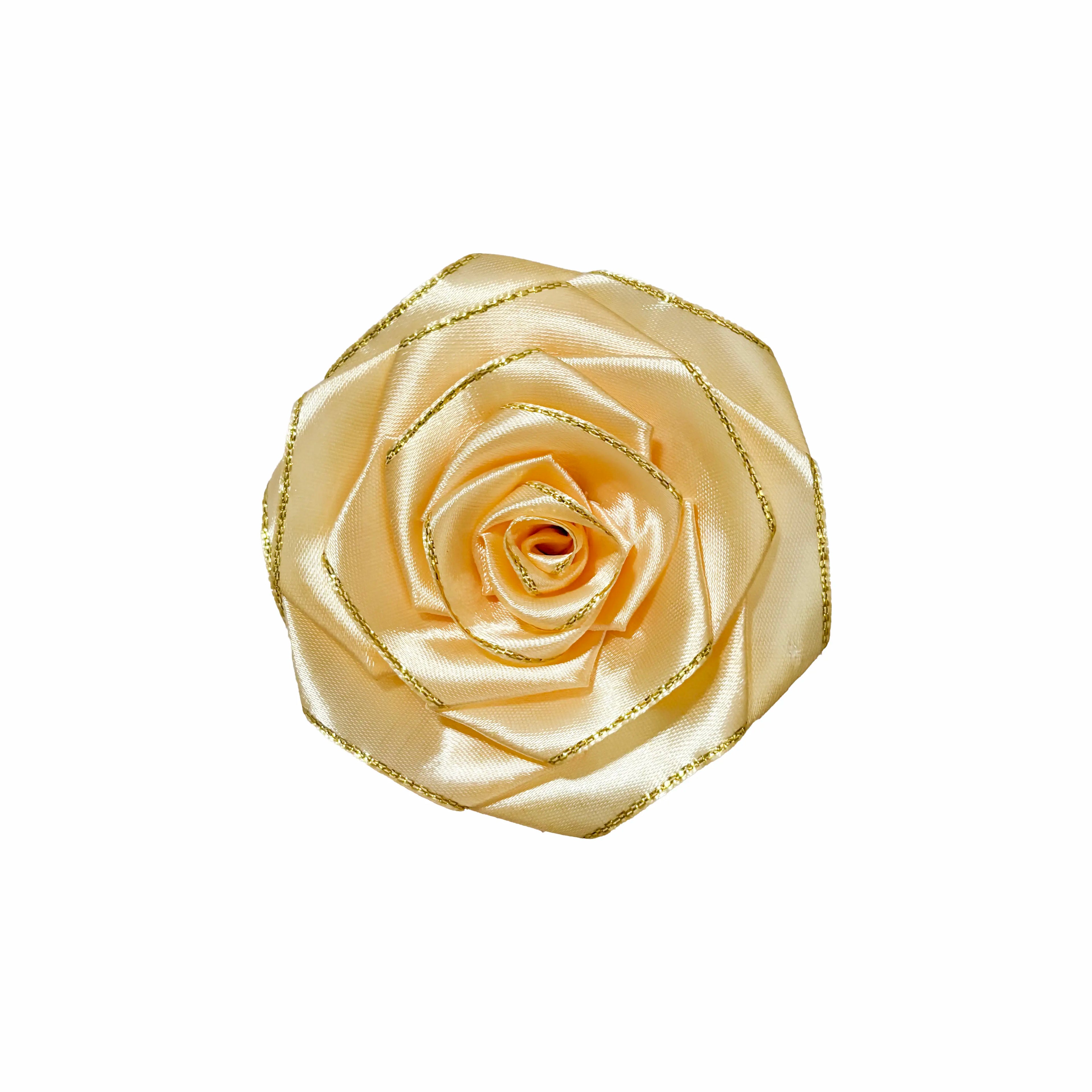 12/24/48Pcs Finished Satin Ribbon Roses for DIY Eternal Roses, Rose Bouquet for DIY Decor，Ramos Eternal Flower Bouquet, Long-Lasting Flowers, Suitable for Weddings, Anniversarie