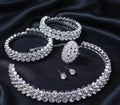American Diamond Jewellery Set |Necklace, Earrings,Bangles,Ring Combo