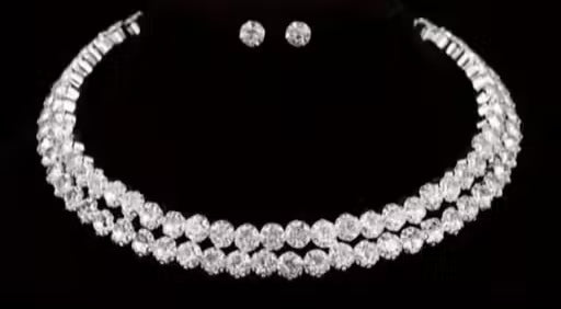 American Diamond Jewellery Set |Necklace, Earrings,Bangles,Ring Combo